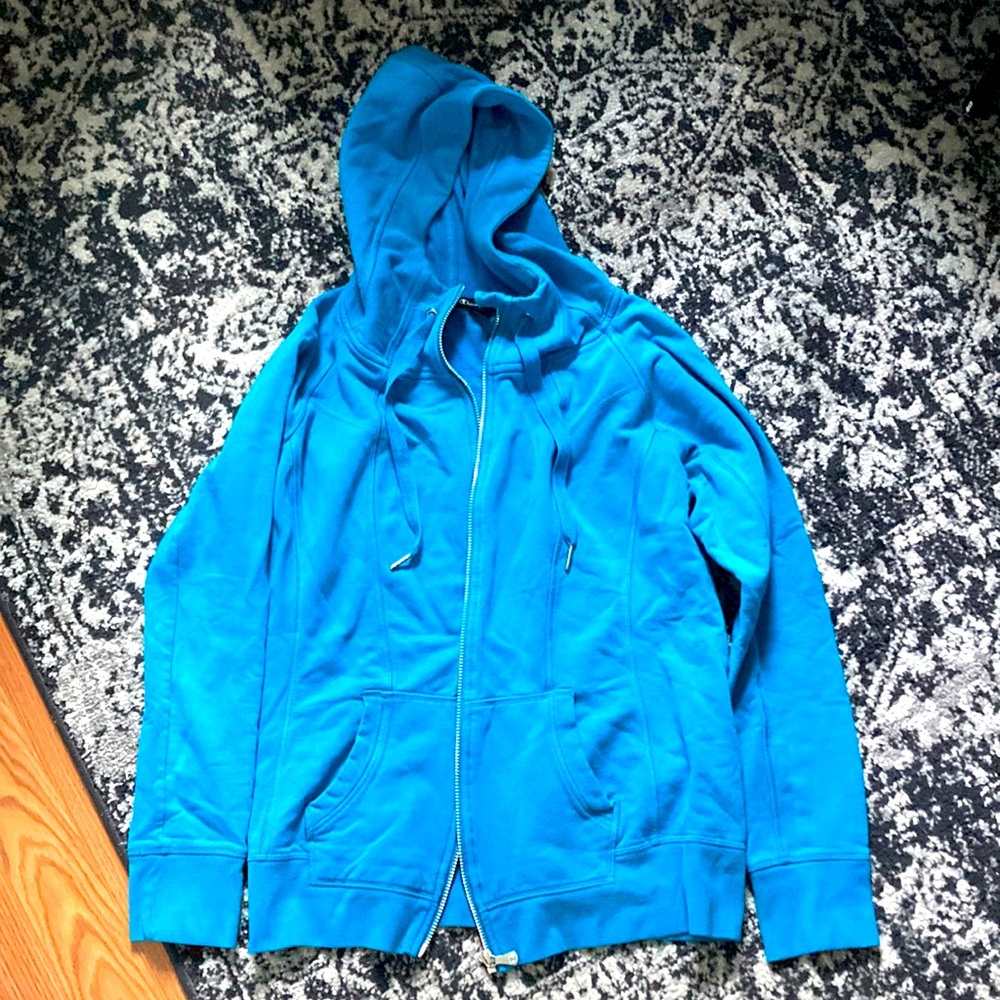Teal Champion Zip-Up Sweatshirt